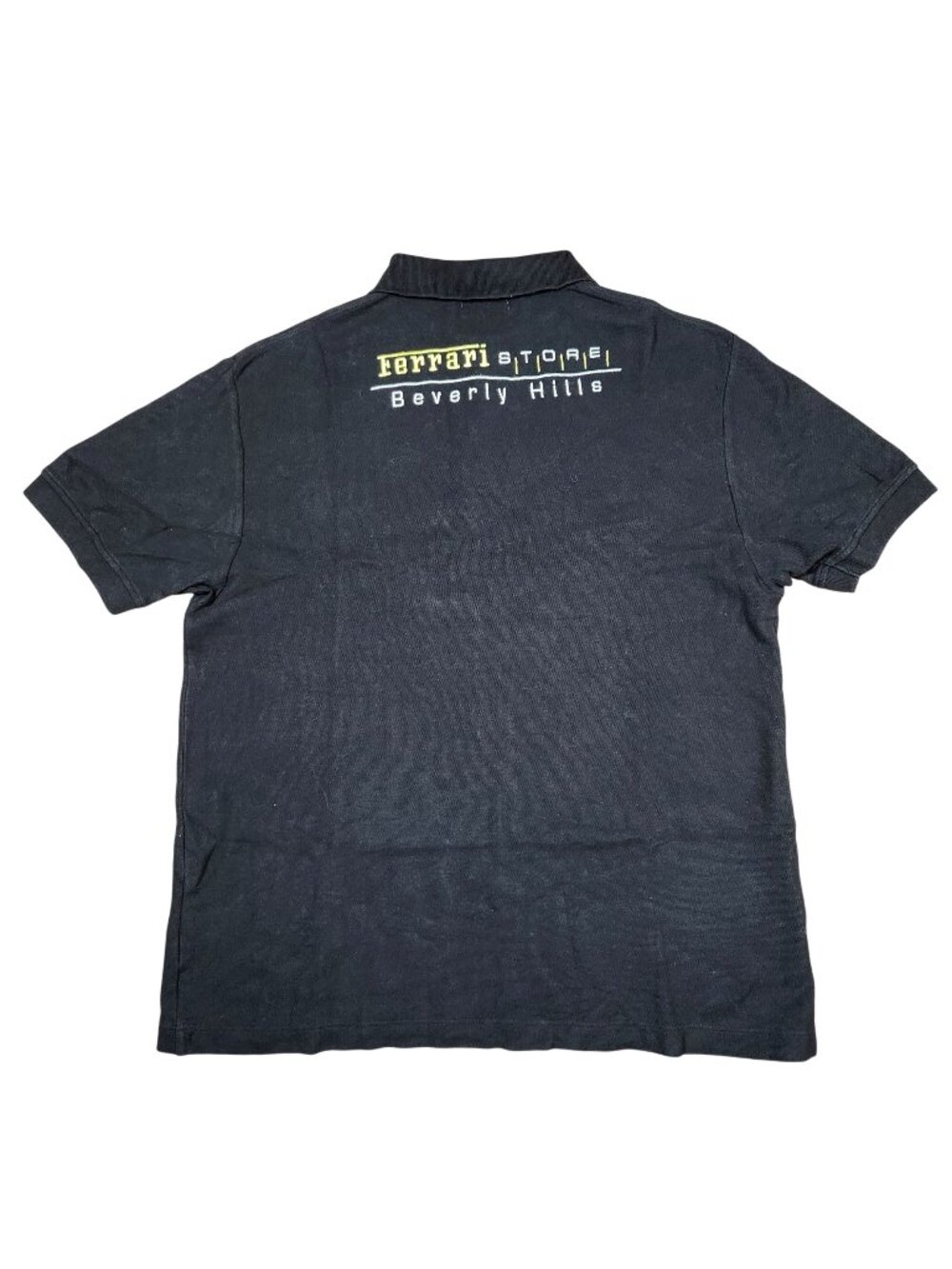 Ferrari Store Beverly Hills Employee Black Polo Shirt XL Scuderia RARE